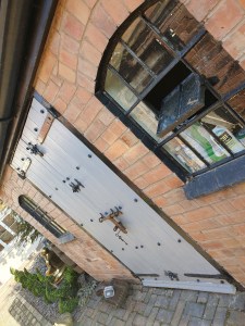 Son's converted outhouse